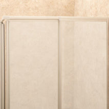 Box Doccia Regolabile Reversibile 72x84cm Vetro Satinato 6mm Angolare