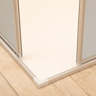 Box Doccia Regolabile 6mm 72x74 cm Reversibile Vetri Fume'