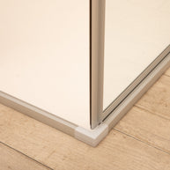 Box Doccia Regolabile Reversibile 73x73cm Vetro 6mm Trasparente