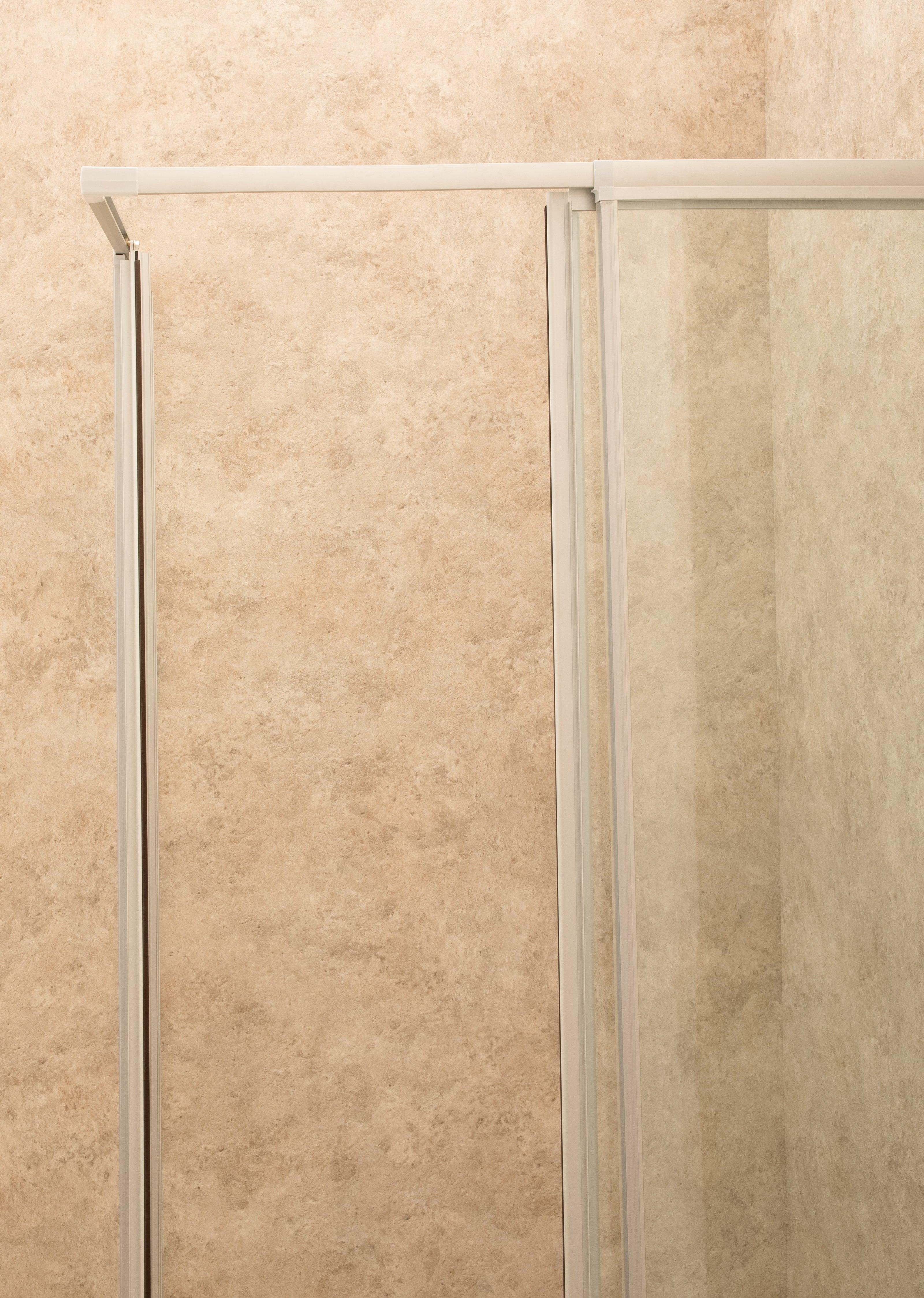 Box Doccia Regolabile Reversibile 74x89cm Vetro 6mm Trasparente