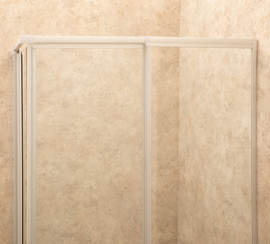 Box Doccia Regolabile Reversibile 75x88cm Vetro 6mm Trasparente