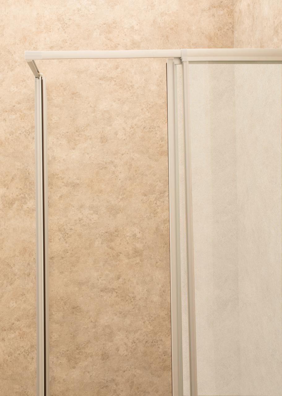 Box Doccia Regolabile Reversibile 75x89cm Vetro Satinato 6mm Angolare