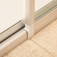 Box Doccia Regolabile Reversibile 76x85cm Vetro Satinato 6mm Angolare