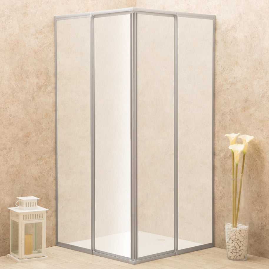 Box Doccia Regolabile 6mm 78x80 Reversibile Vetri Satinati