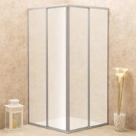 Box Doccia Regolabile 6mm 78x80 Reversibile Vetri Satinati