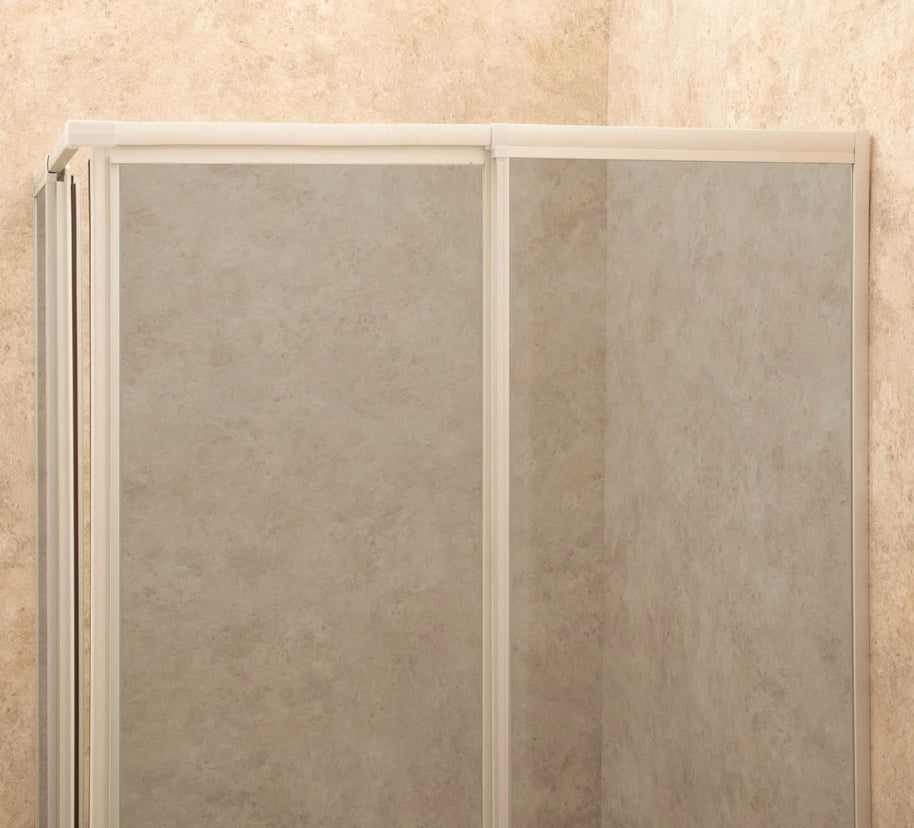 Box Doccia Regolabile Reversibile 81x81cm Vetro 6mm Fume' Angolare