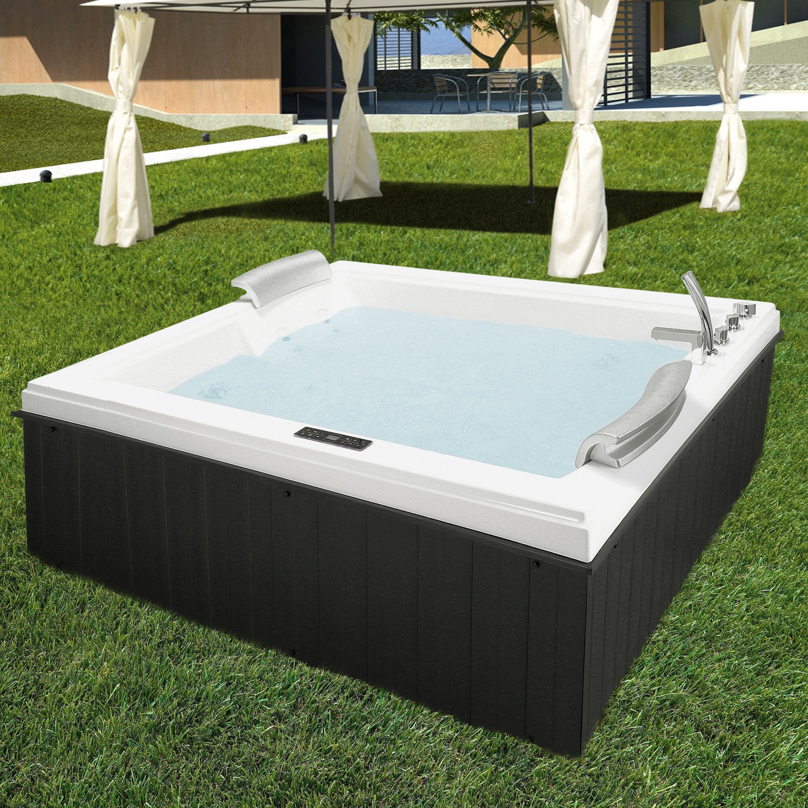 Minipiscina Vasca Idromassaggio SPA Enjoy- Grey 191x156 cm da Esterno