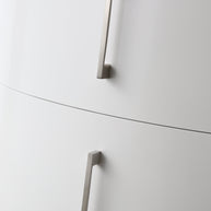 Mobile Arredo Bagno Kursal 104 cm Sospeso Bianco Sinistro Moderno