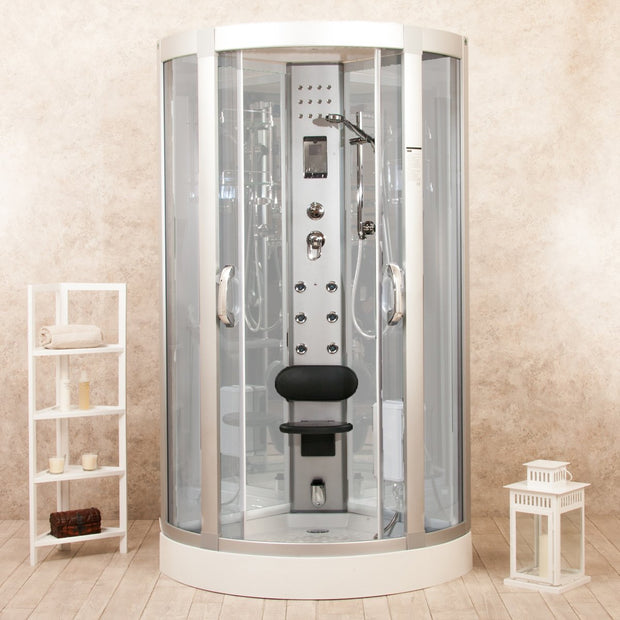 Box Doccia Idromassaggio White Eden 80x80cm Multifunzione