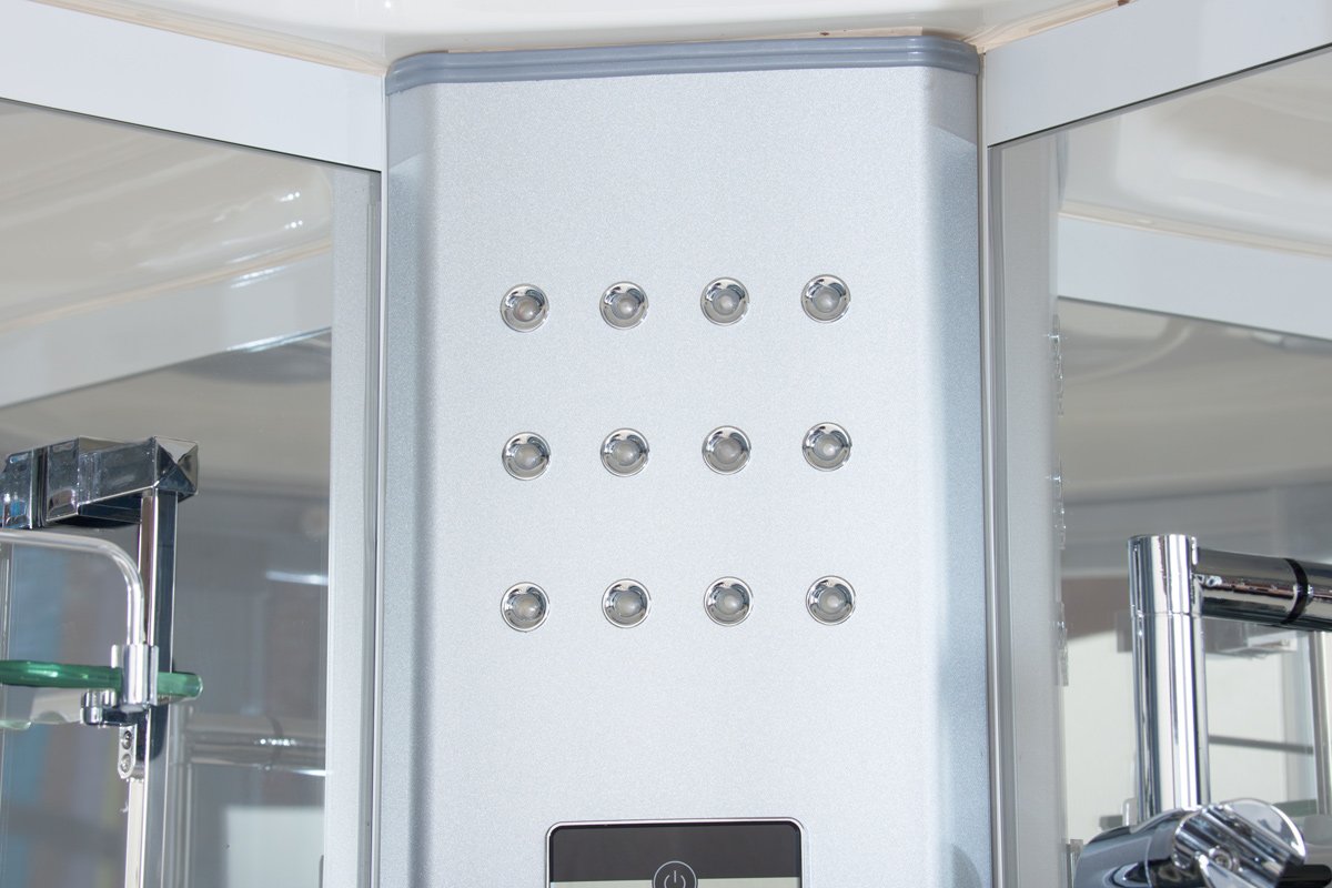 Box Doccia Idromassaggio White Eden 80x80cm Multifunzione