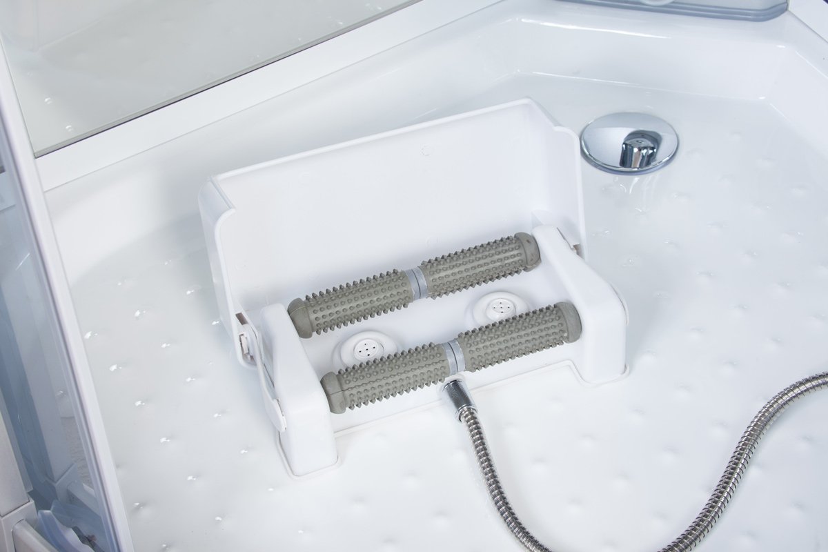 Box Doccia Idromassaggio White Eden 80x80cm Multifunzione