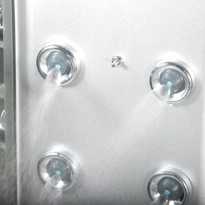 Box Doccia White Eden 90x90cm Idromassaggio Multifunzione
