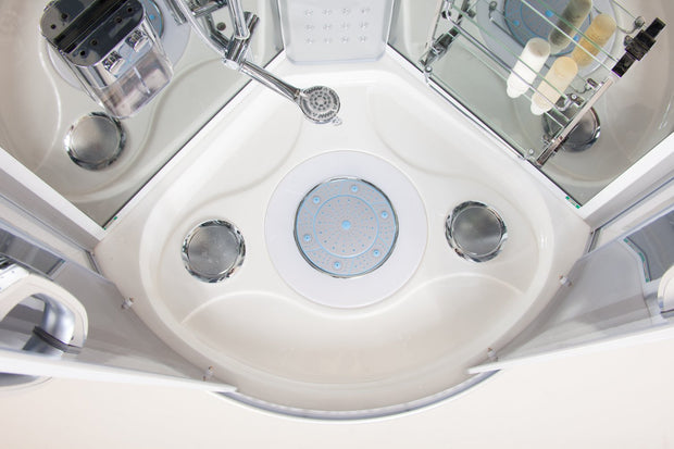 White Eden 90x90 Idromassaggio Sauna Bagno Turco e Ozonoterapia