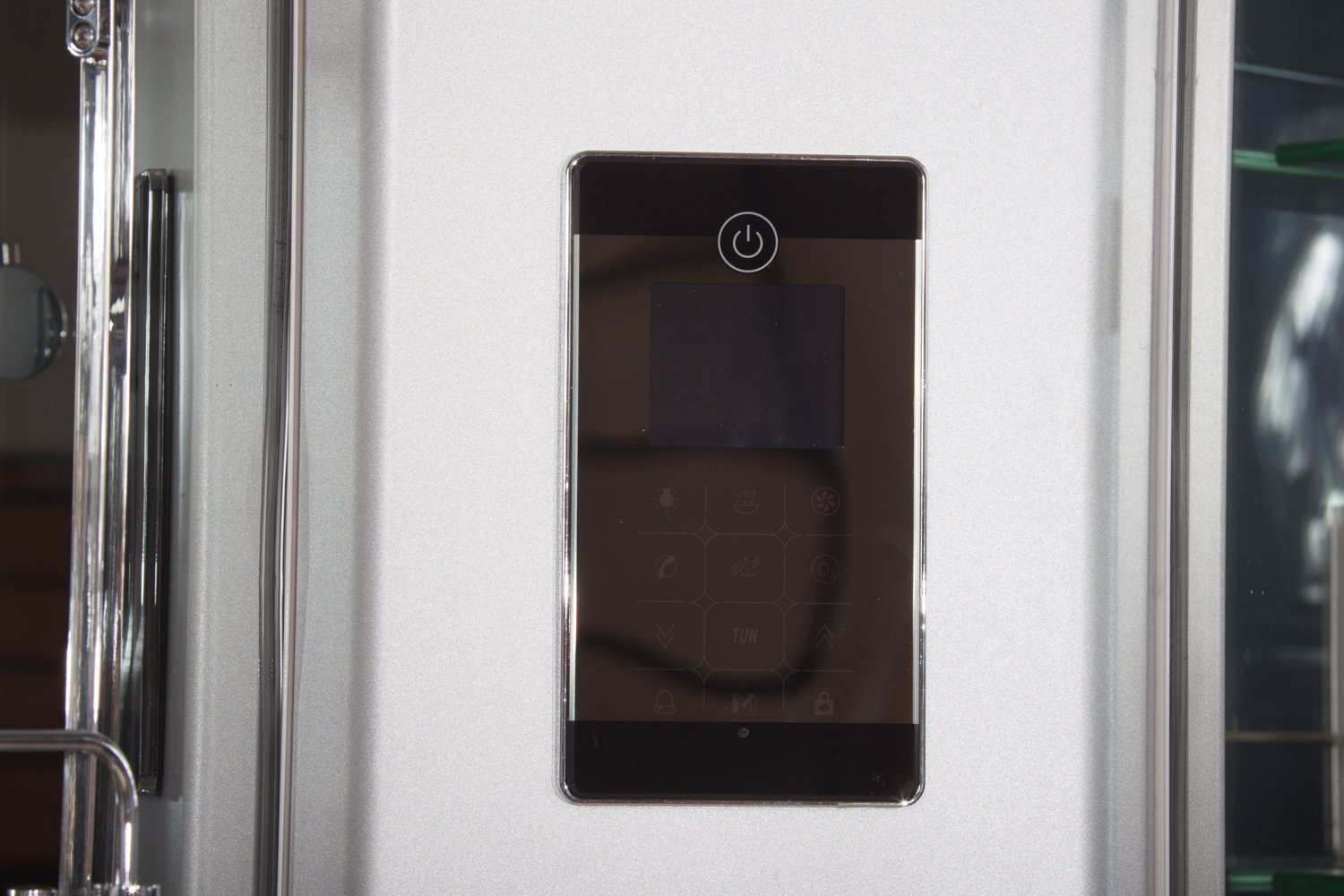 Black Eden 90x90cm Box Doccia Idromassaggio Sauna Bagno Turco e Ozonoterapia
