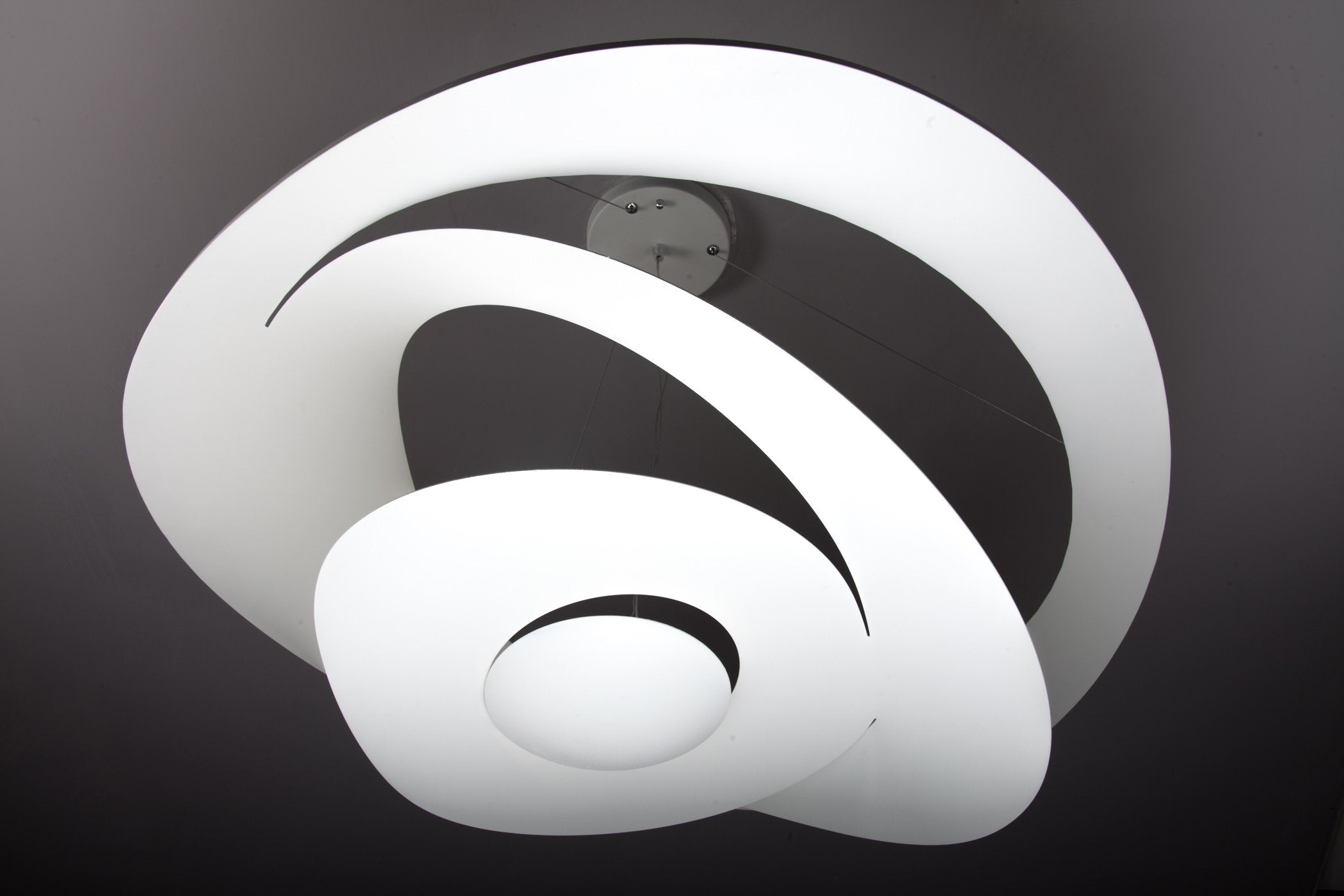 Lampadario Moderno Space Design color Bianco 100cm in Metallo