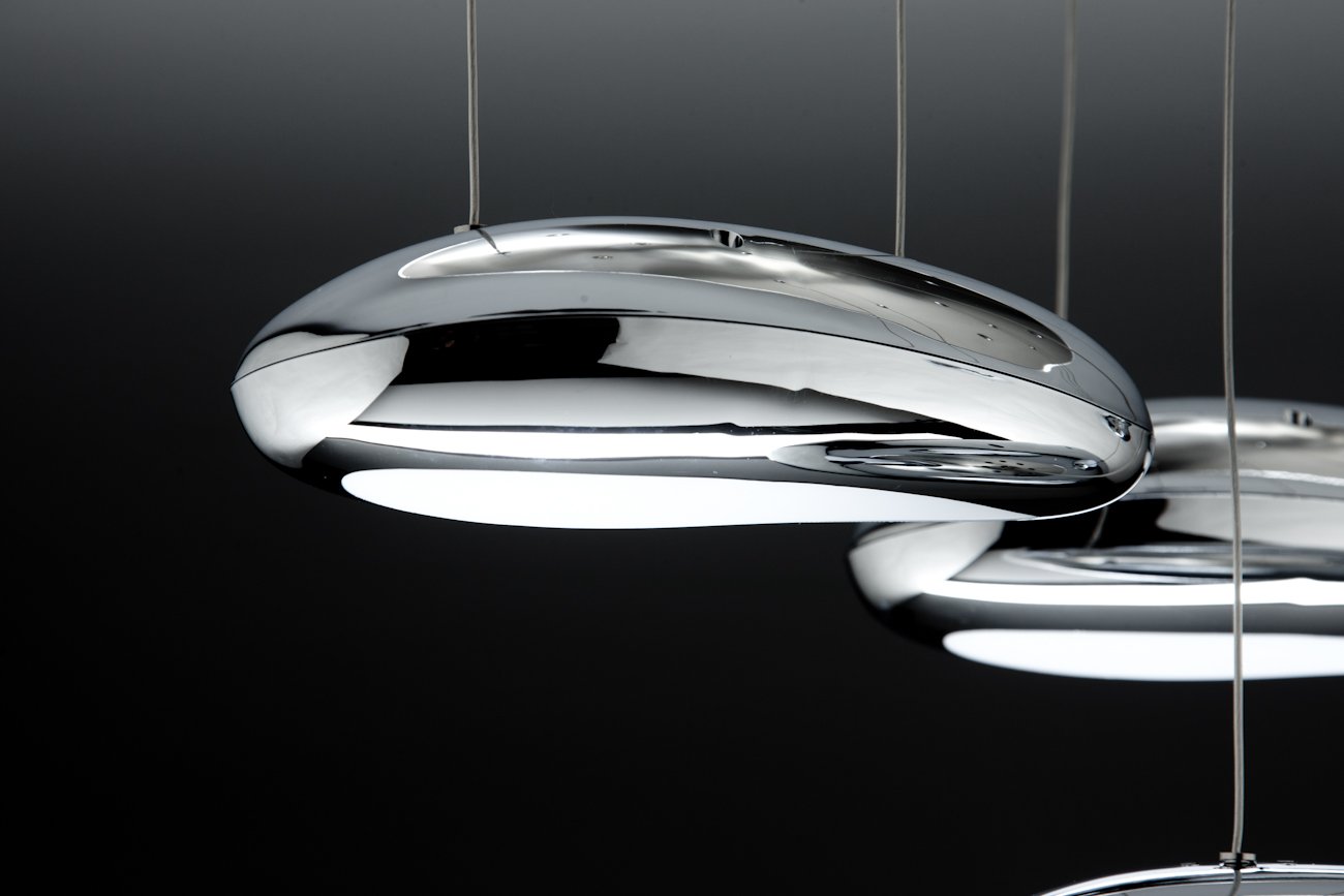 Lampadario Moderno a Led Drop Design 5B Luce Fredda, Calda e Multicolor