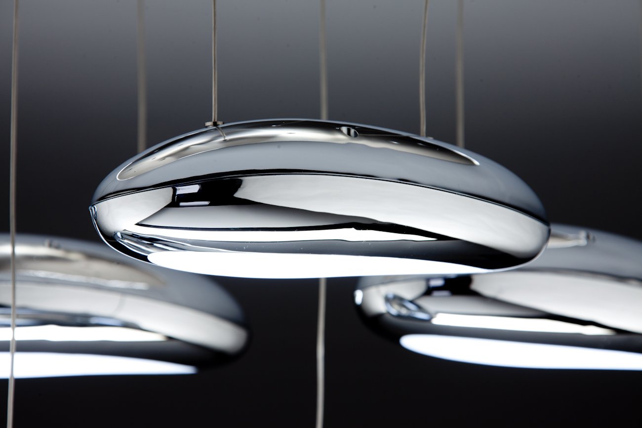 Lampadario Moderno a Led Drop Design 5B Luce Fredda, Calda e Multicolor