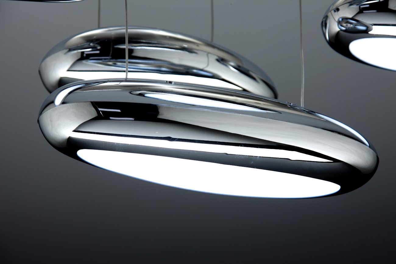 Lampadario Moderno a Led Drop Design 5B Luce Fredda, Calda e Multicolor