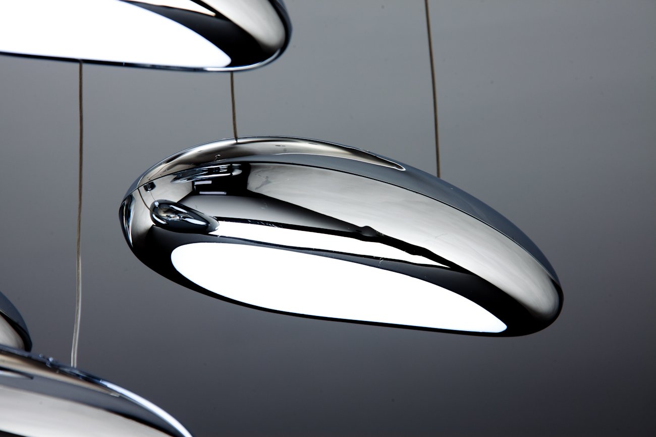 Lampadario Moderno a Led Drop Design 5B Luce Fredda, Calda e Multicolor