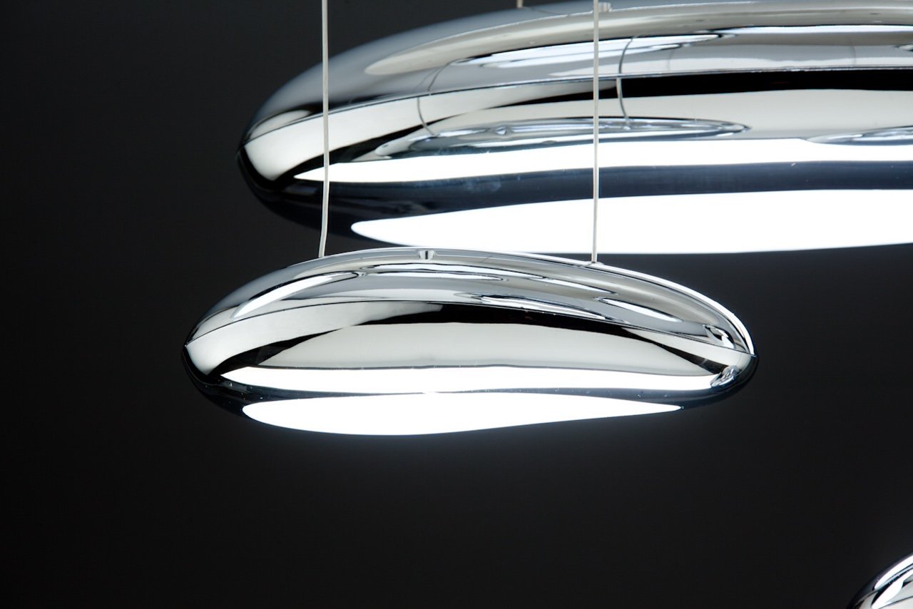 Lampadario Moderno a Led Drop Design 10B luce Calda, Fredda e Multicolore