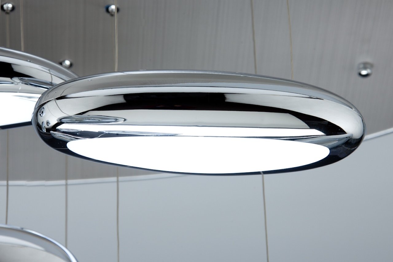 Lampadario Moderno a Led Drop Design 10B luce Calda, Fredda e Multicolore