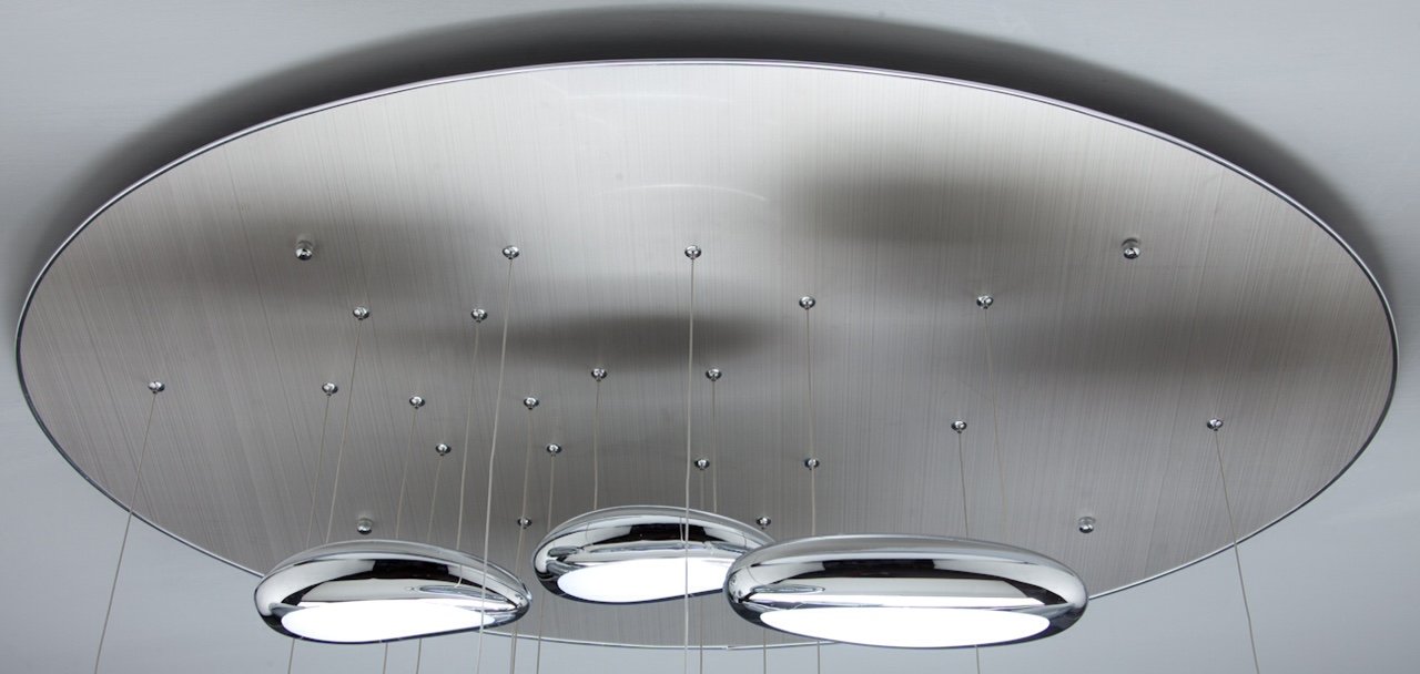 Lampadario Moderno a Led Drop Design 10B luce Calda, Fredda e Multicolore