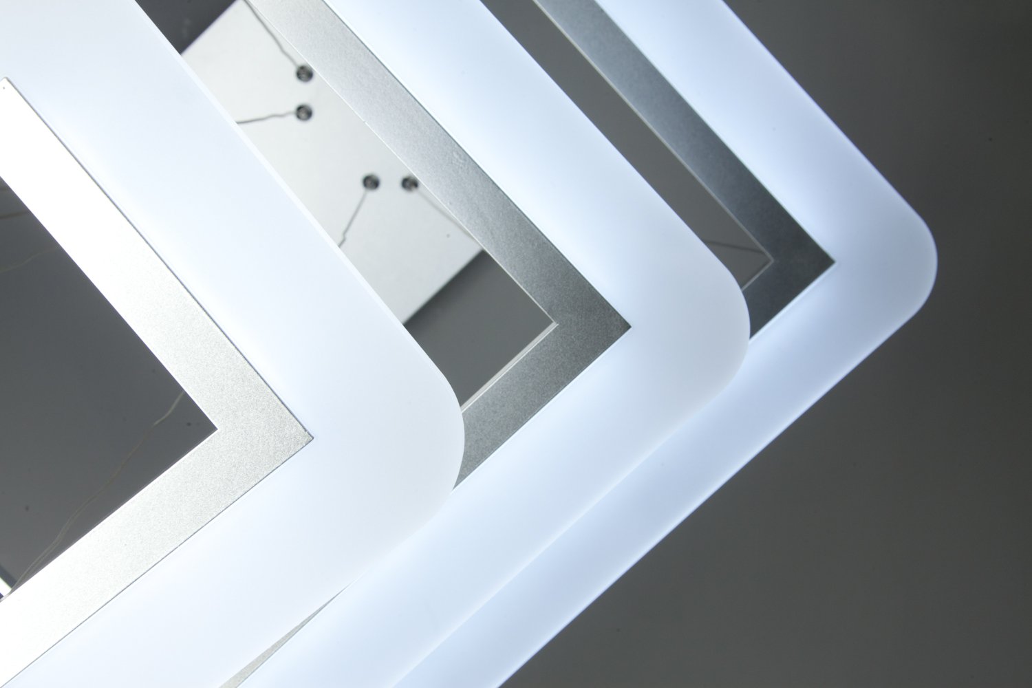 Lampadario a Sospensione Led Square 3T Luce Calda, Fredda, e Multicolor