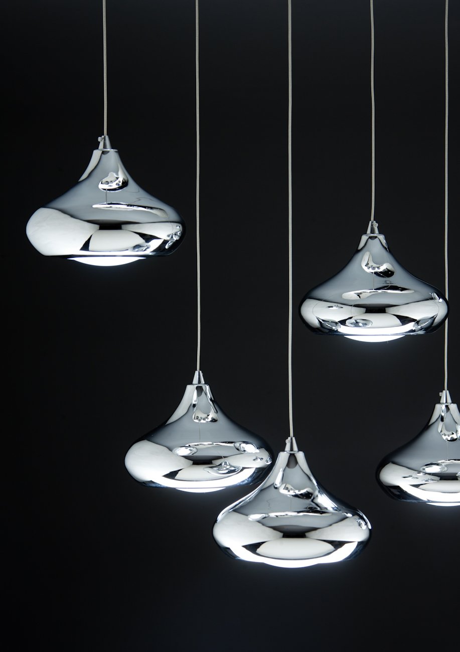 Lampadario a Sospensione Led Drop 7  Design Luce calda, Fredda e Multicolor