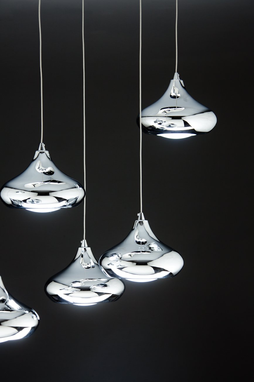 Lampadario a Sospensione Led Drop 7  Design Luce calda, Fredda e Multicolor