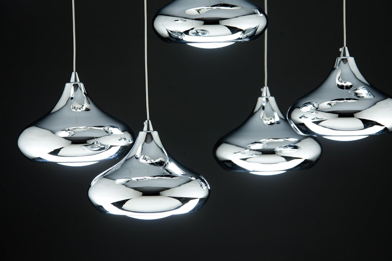 Lampadario a Sospensione Led Drop 7  Design Luce calda, Fredda e Multicolor