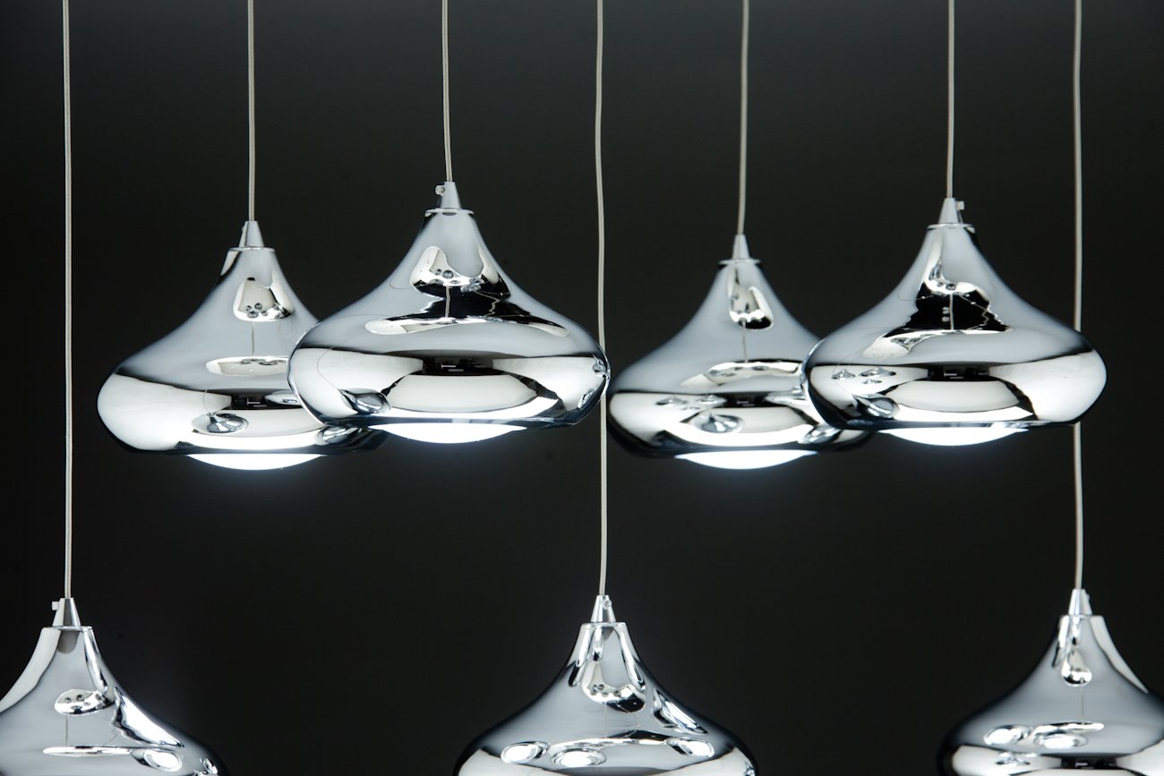 Lampadario a Sospensione Led Drop 7  Design Luce calda, Fredda e Multicolor