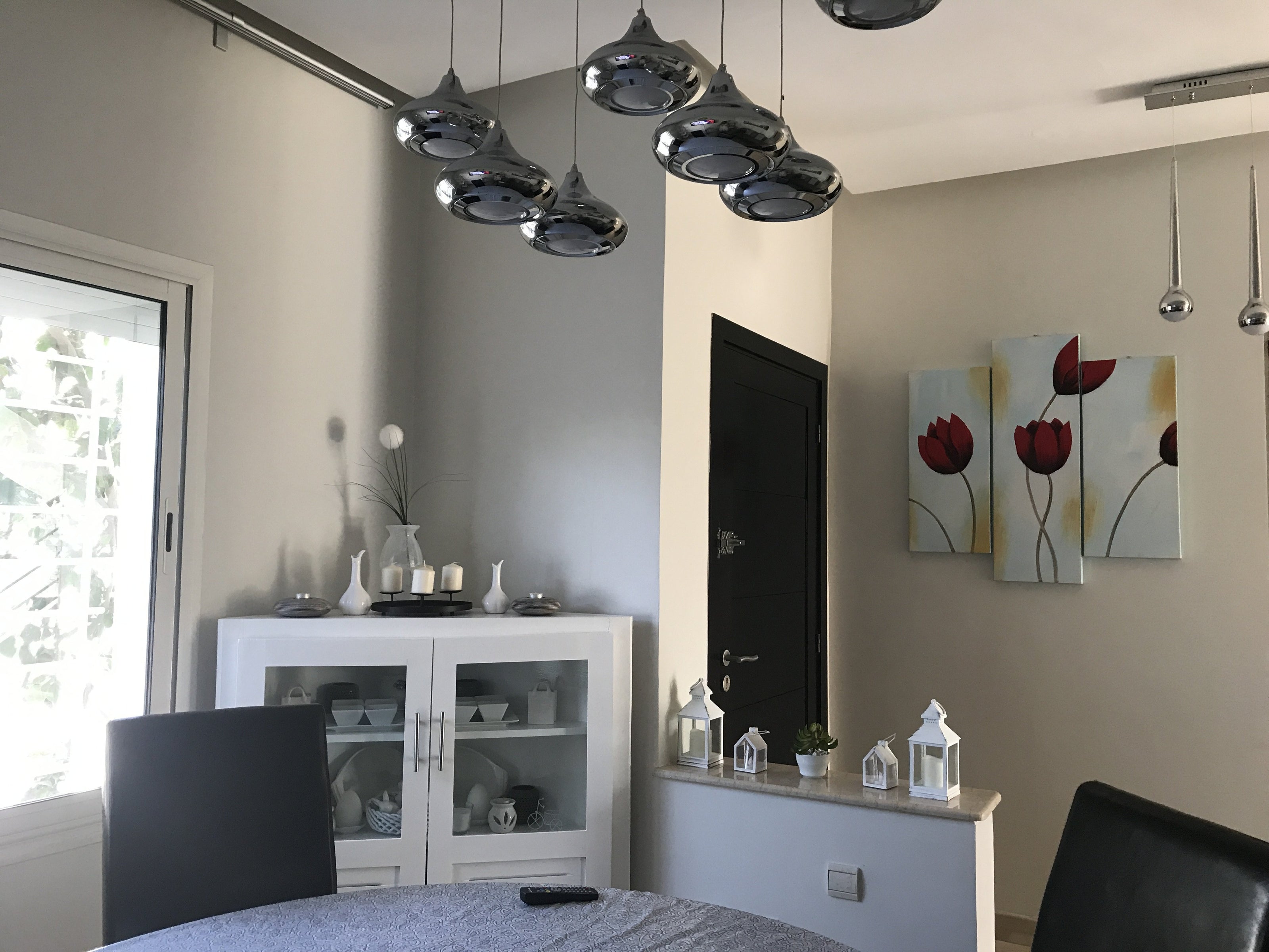 Lampadario a Sospensione Led Drop 7  Design Luce calda, Fredda e Multicolor