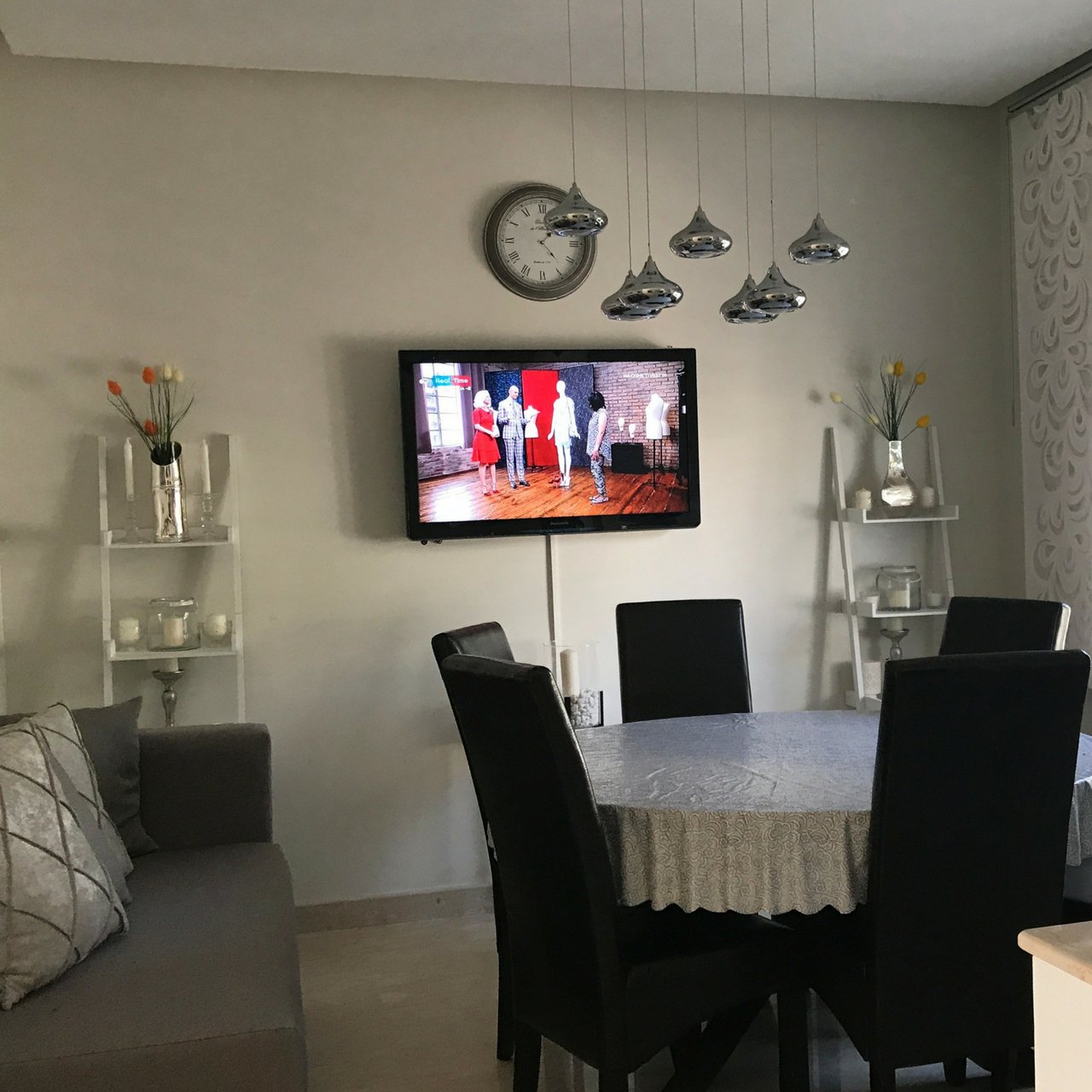 Lampadario a Sospensione Led Drop 7  Design Luce calda, Fredda e Multicolor