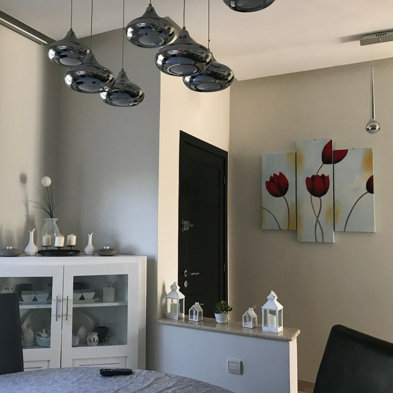 Lampadario a Sospensione Led Drop 7  Design Luce calda, Fredda e Multicolor