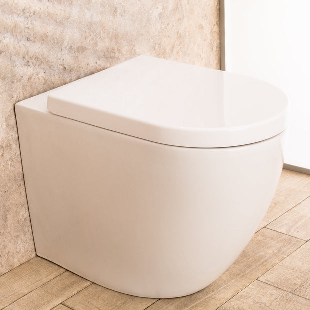 WC Filo Parete Vortix Sedile e Copri vaso Senza Brida L36.5xP56xA41cm