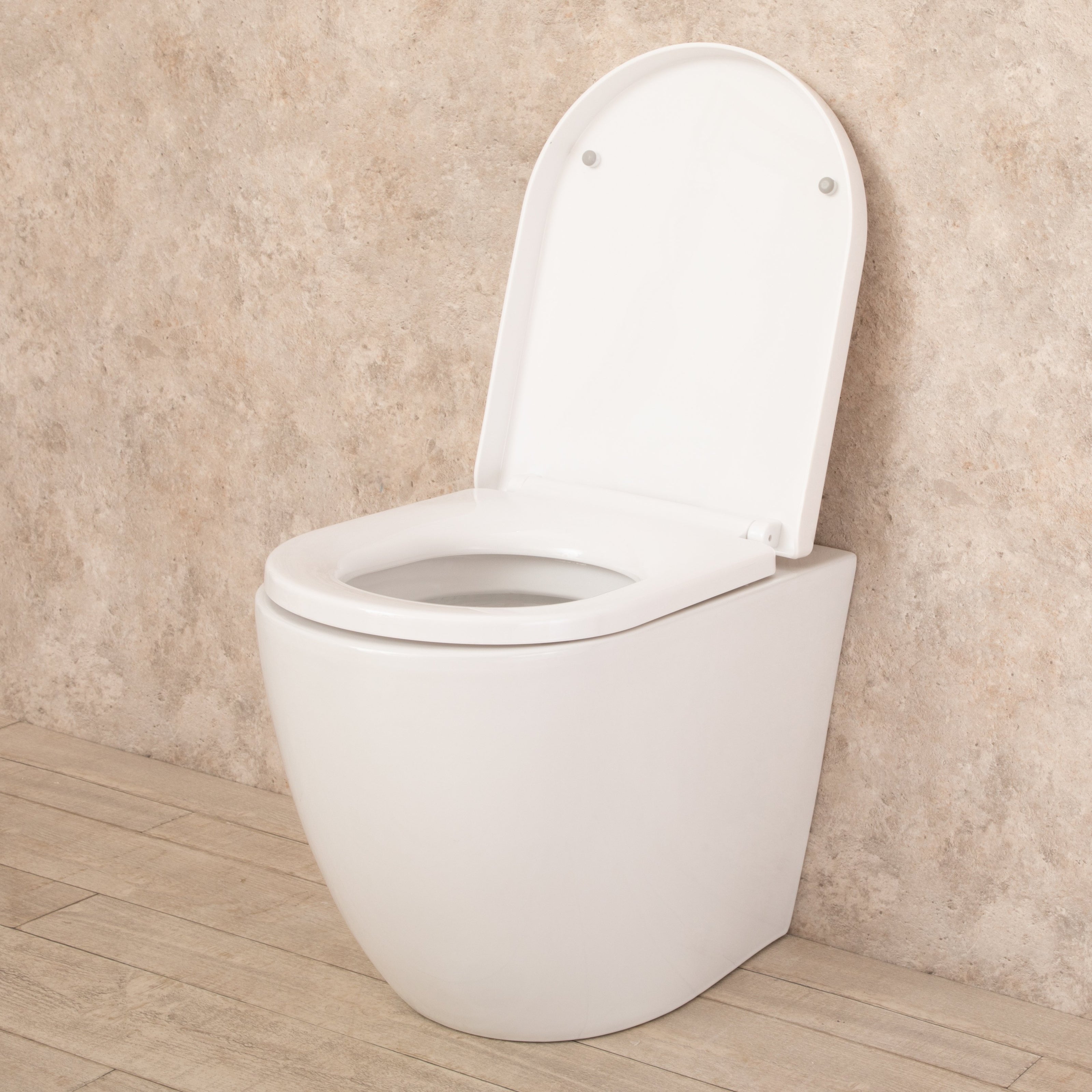 WC Filo Parete Vortix Sedile e Copri vaso Senza Brida L36.5xP56xA41cm