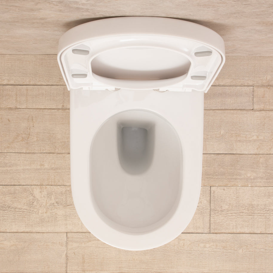 WC Filo Parete Vortix Sedile e Copri vaso Senza Brida L36.5xP56xA41cm