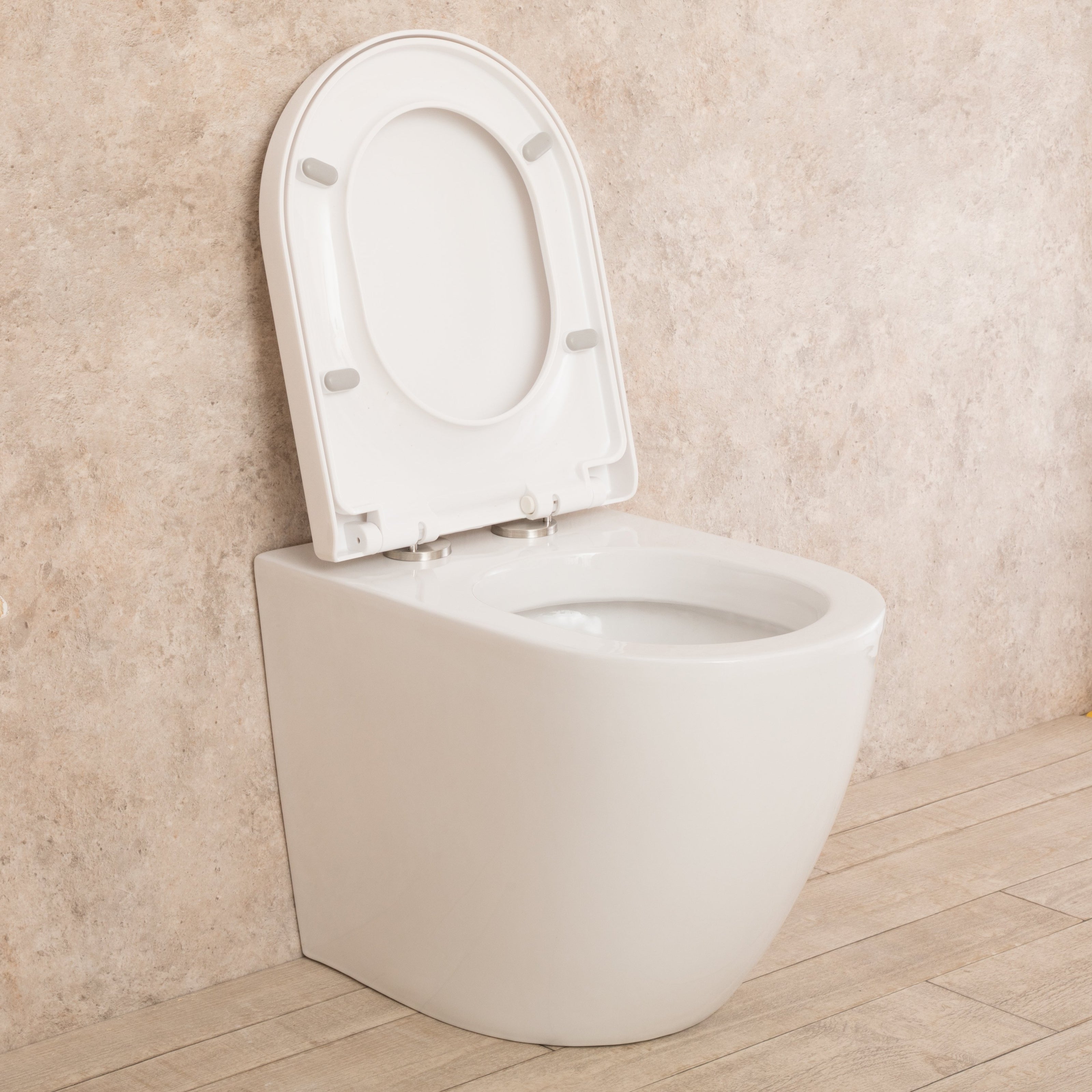 WC Filo Parete Vortix Sedile e Copri vaso Senza Brida L36.5xP56xA41cm