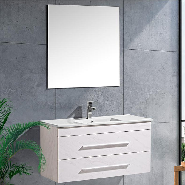 Set Mobile Arredo Bagno Urban Stone Bianco 100cm
