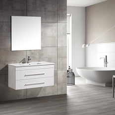 Set Mobile Arredo Bagno Urban Stone Bianco 100cm