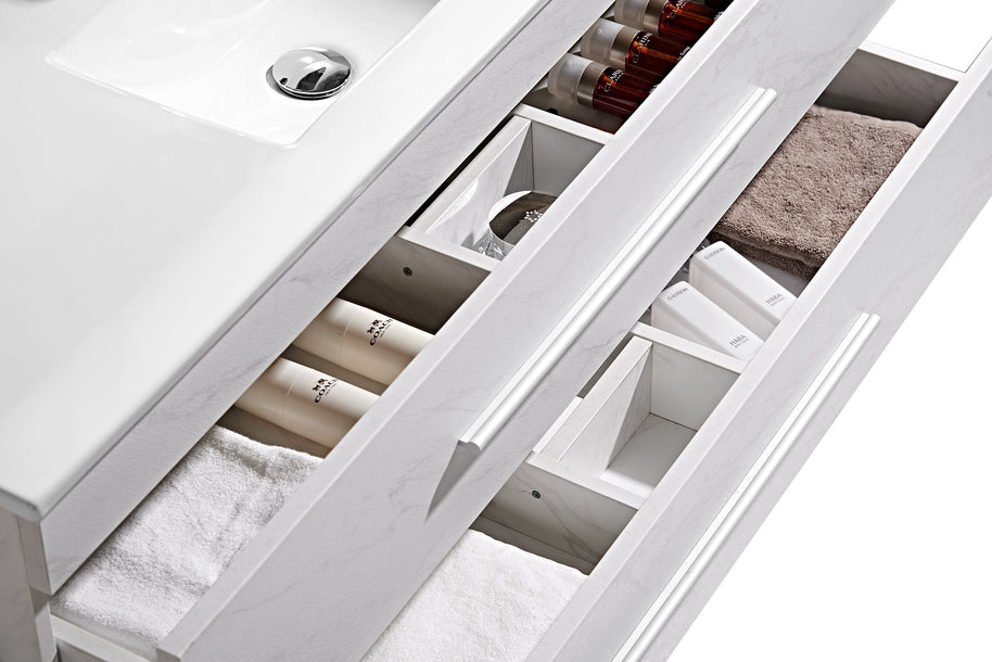 Set Mobile Arredo Bagno Urban Stone Bianco 100cm