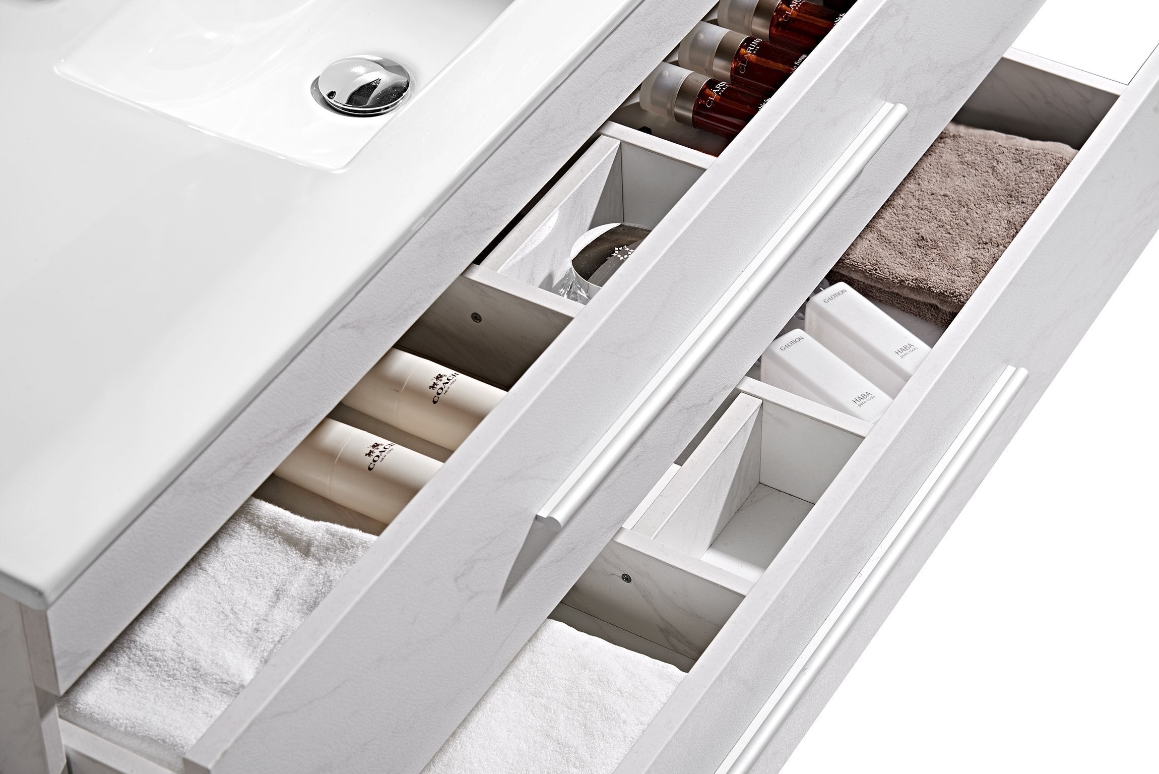 Set Mobile Arredo Bagno Urban Stone Bianco 100cm