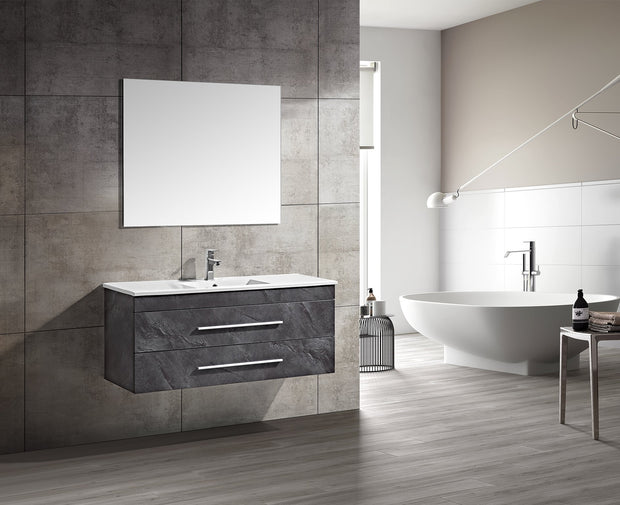 Set Mobile Arredo Bagno Urban Stone Nero 120