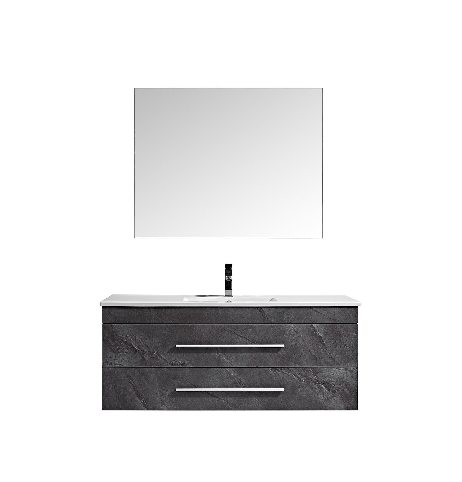 Set Mobile Arredo Bagno Urban Stone Grigio antracite 120cm