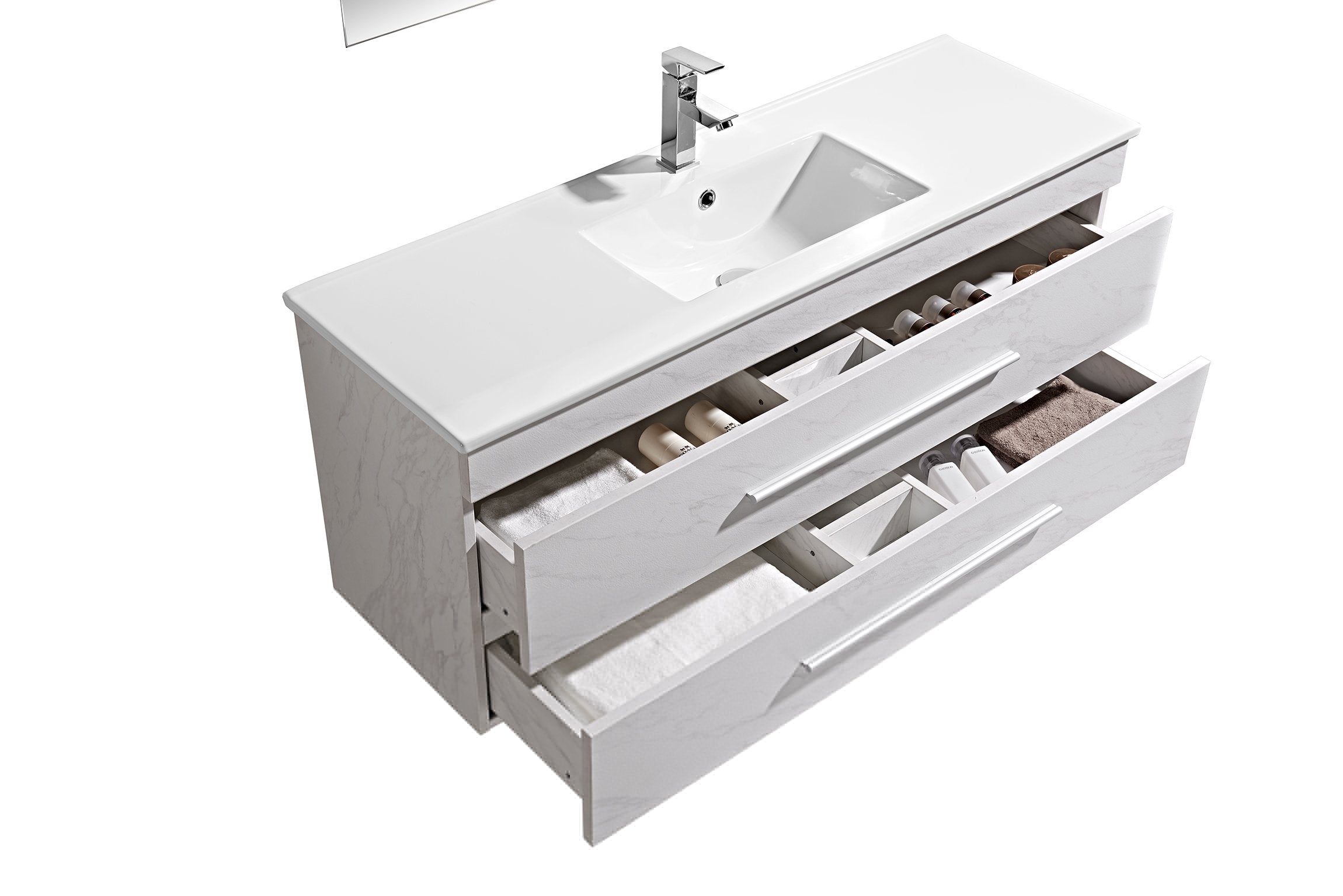 Set Mobile Arredo Bagno Urban Stone Bianco 120