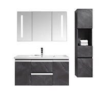Set Mobile venice Stone Grigio Antracite 100cm + Colonna