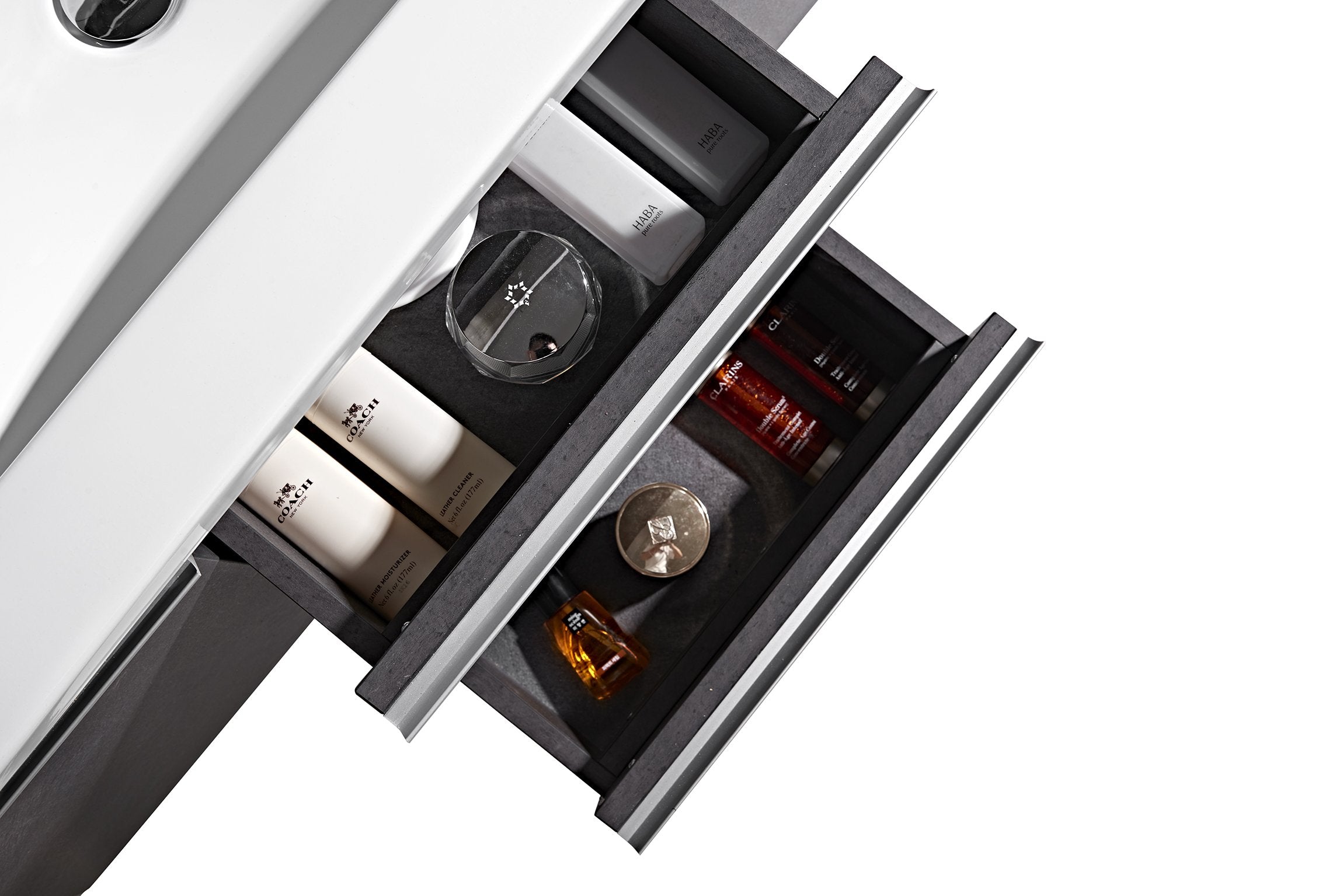 Set Mobile Bagno Venice Stone Grigio antracite 100cm + Colonna