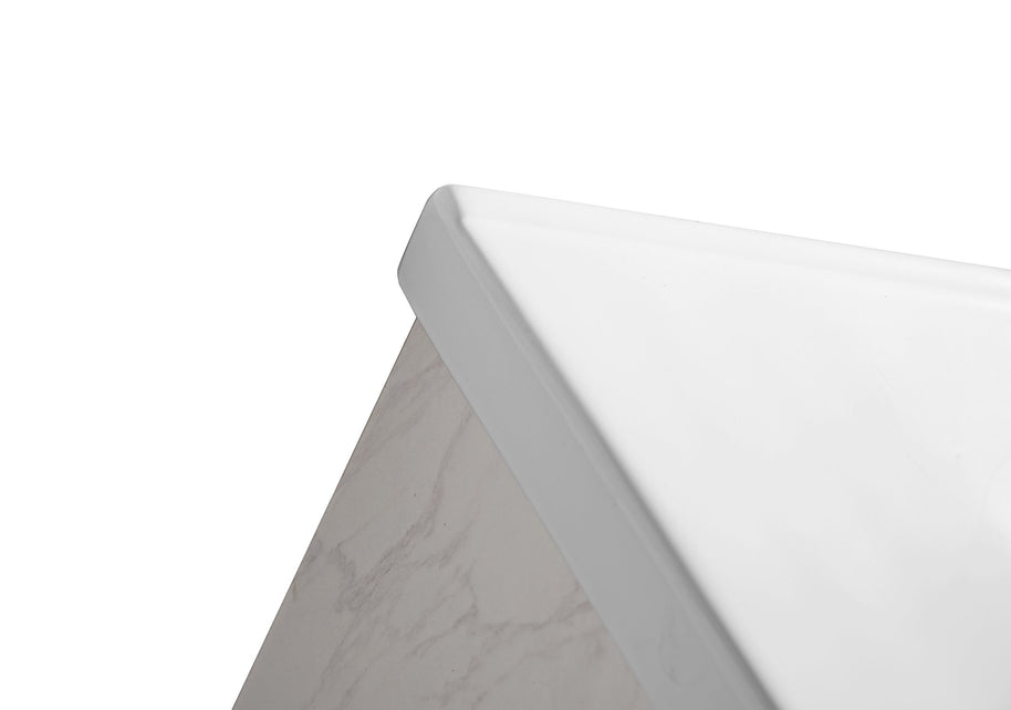 Set Mobile Arredo Bagno Venice Stone Bianco 100cm + Colonna