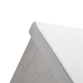 Set Mobile Arredo Bagno Venice Stone Bianco 100cm + Colonna