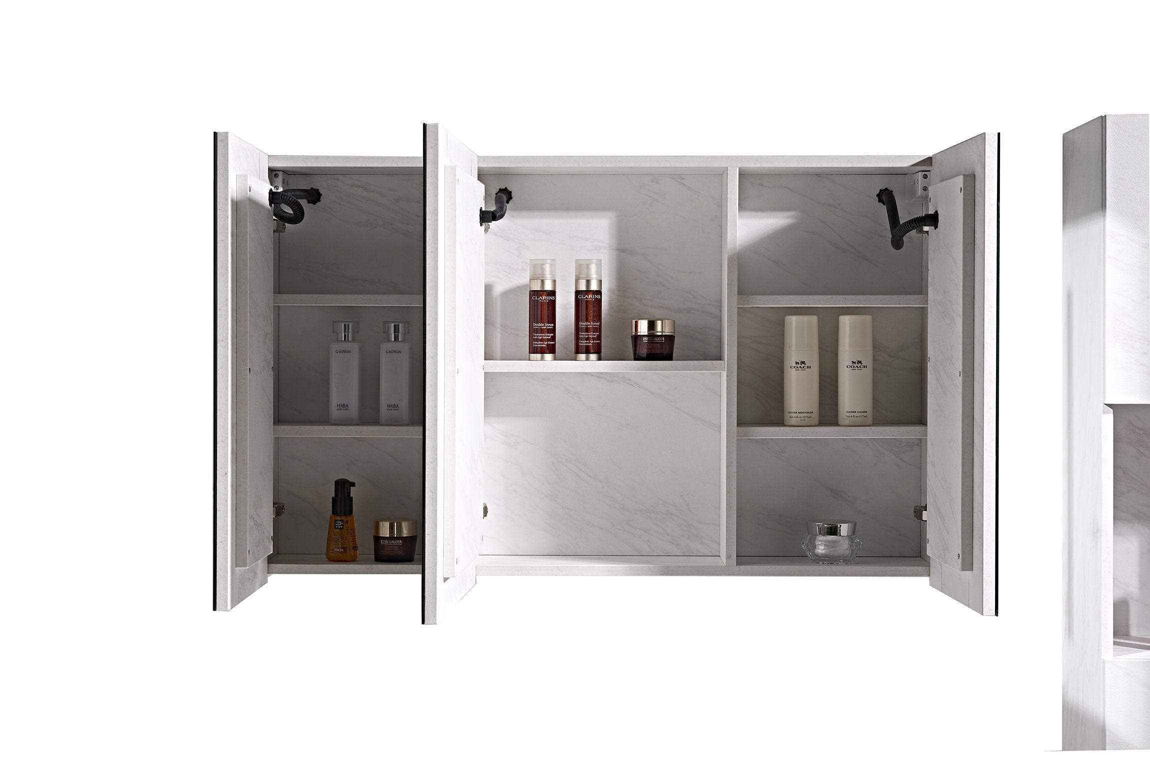 Set Mobile Arredo Bagno Venice Stone Bianco 100cm + Colonna